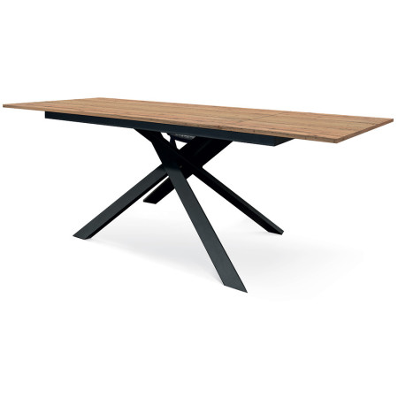 2335  Metal table base, durmast, grey cement, or ceramic effect top