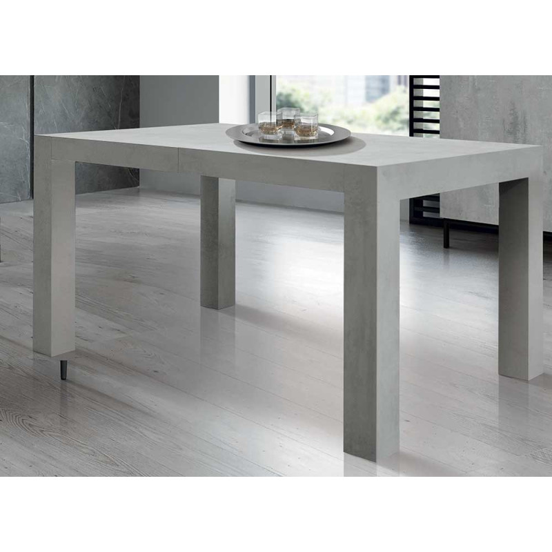 2339  Cement grey finished table base and extending top