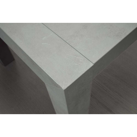 2339  Cement grey finished table base and extending top