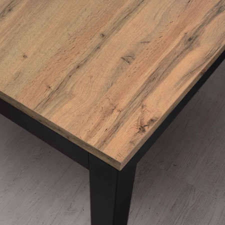 2343  Wooden table base, folding or extending durmast wood top