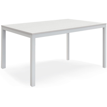2355 Folding or extending table with metal base, white top