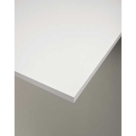 2355 Folding or extending table with metal base, white top