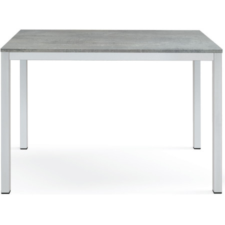2364  White metal table base, white, cement grey, or durmast fixed top