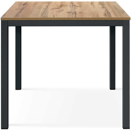 2365  Charcoal metal table base, white, cement grey, or durmast fixed top