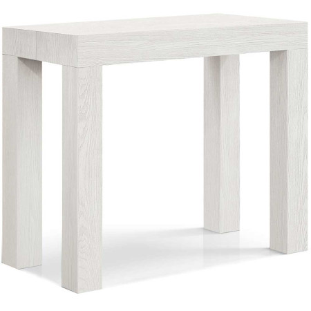 2367  Tavolo allungabile-consolle in melaminico rovere, bianco, cemento, o olmo grigio