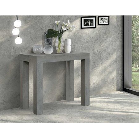 2367  Tavolo allungabile-consolle in melaminico rovere, bianco, cemento, o olmo grigio