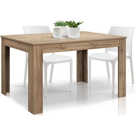 2397  Tavolo con base in faggio, piano allungabile in melaminico rovere