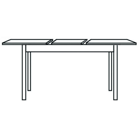 2403  Tavolo con base e piano allungabile in melaminico olmo grigio