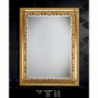 3190  Wooden + wooden paste mirror frame handmade gold or silver leaf finished