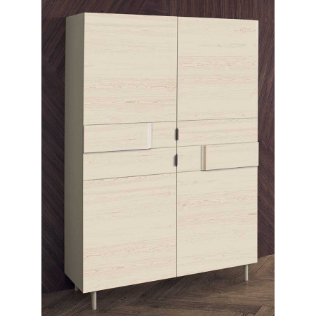 2427  Raw or finished wooden 2 doors wardrobe, finishes to customer choice