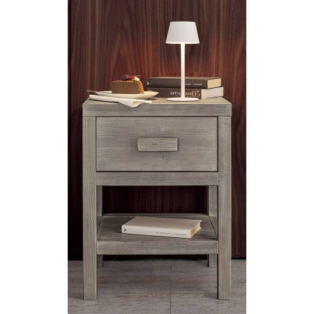 2433  Raw or finished wooden night stand 1 drawer, finishes to customer choice