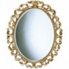 3192 Specchiera in legno decorata a mano in foglia oro o argento o lacca