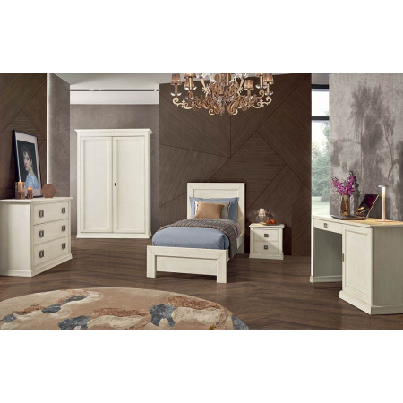 2444  Letto matrimoniale in legno grezzo o finito, finiture a scelta cliente