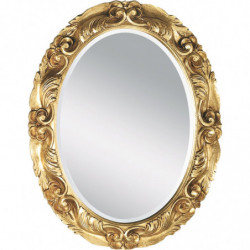3194 Wooden + wooden paste mirror frame, handmade gold or silver leaf finished