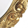 3194 Specchiera in legno + pasta decorata a mano in foglia oro o argento