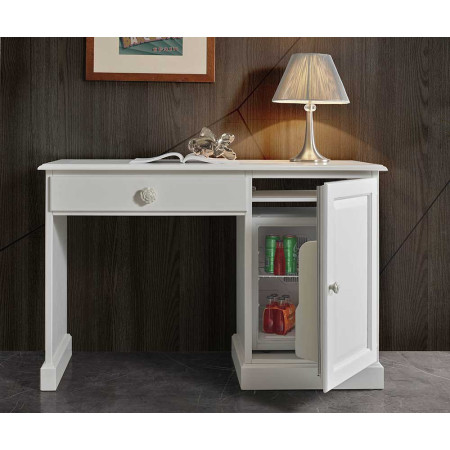2450  Raw or finished wooden refrigerator writing desk, finishes to choice