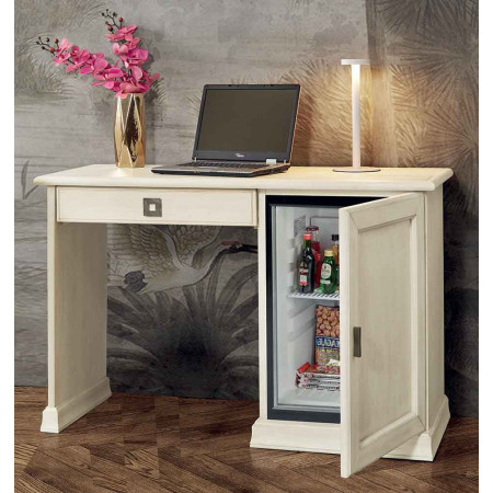 2450  Raw or finished wooden refrigerator writing desk, finishes to choice