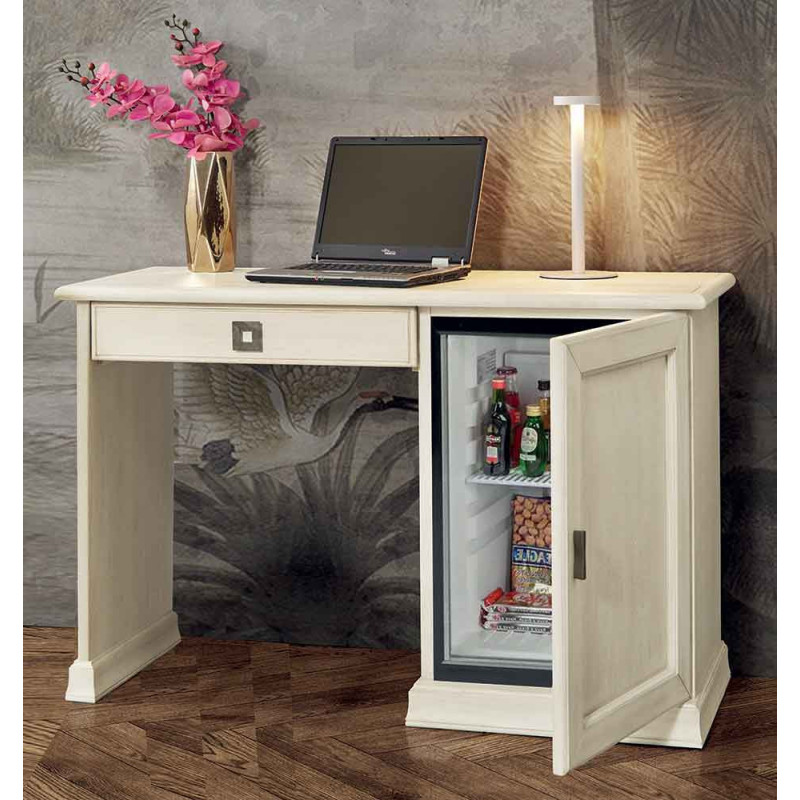 2450  Scrittoio porta frigo in legno grezzo o finito, finiture a scelta cliente