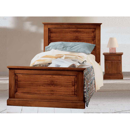2452  Raw or finished wooden single or queen size bed, finishes to choice