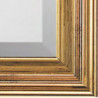 3197 Wooden + wooden paste mirror frame, handmade gold leaf finished