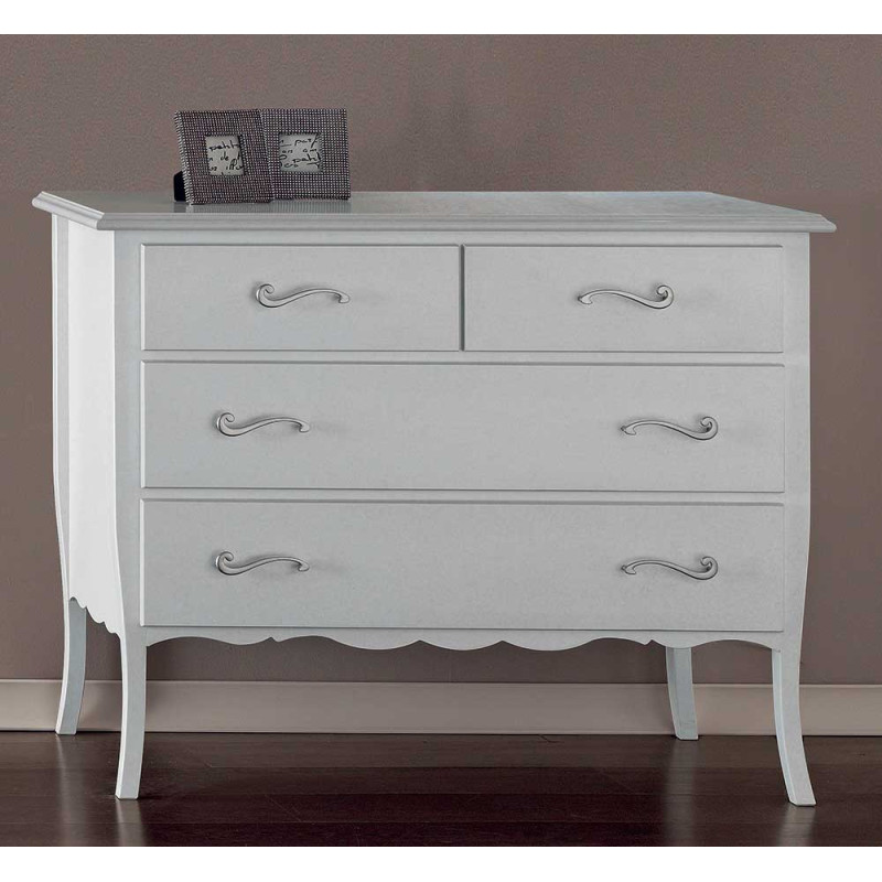 2458  Raw or finished 4 drawers wooden dresser, finishes to customer choice