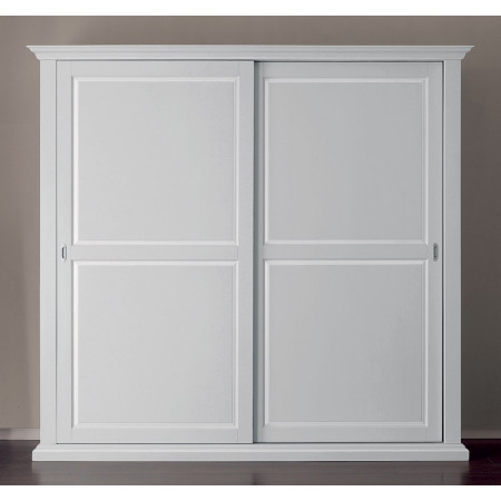 2459  Raw or finished 2 sliding doors wooden wardrobe, finishes to choice
