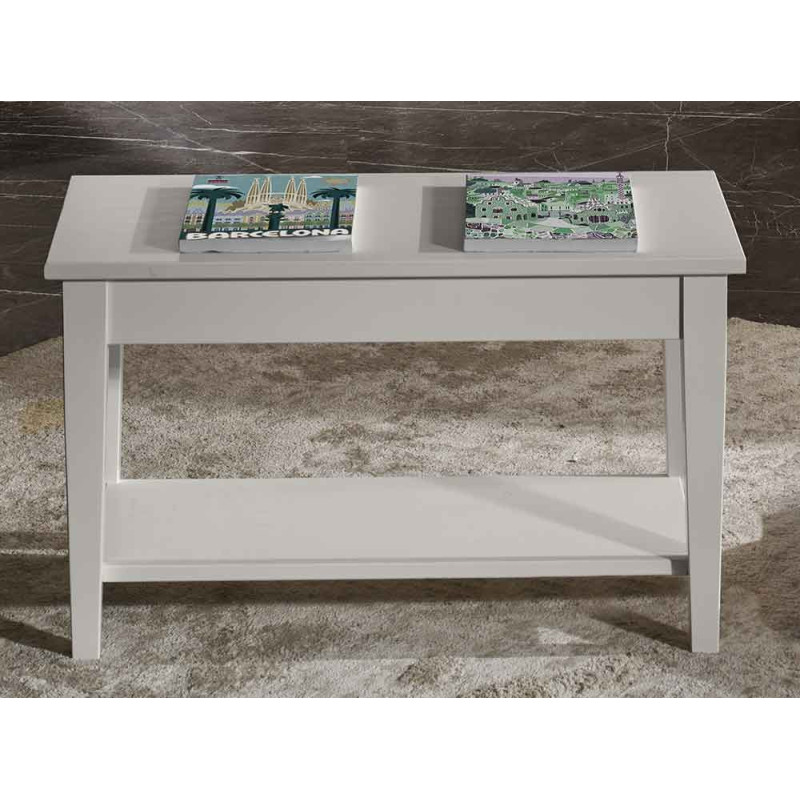 2463  Raw or finished wooden small table-luggage rack, finishes to choice