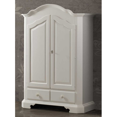 2464  Raw or finished wooden 2 doors wardrobe, finishes to choice
