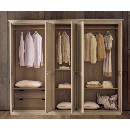 2492  Raw or finished wardrobe with chest of drawers, finishes to customer choice