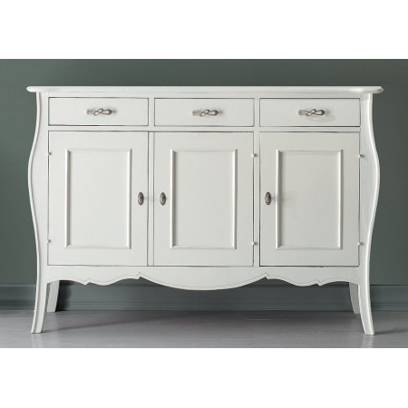 2507  Credenza base 3 porte in legno grezzo o finito, finiture a scelta cliente