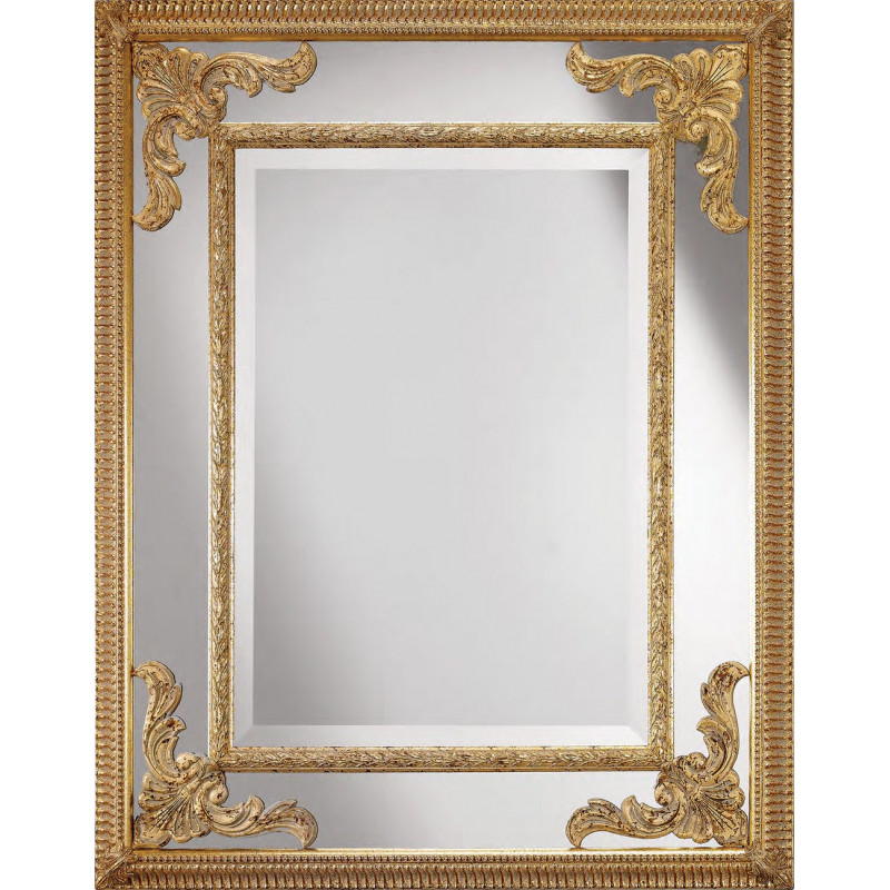 3215 Wooden + wooden pulp mirror frame, gold leaf as photo handmade finished 3215 Wooden + wooden pulp mirror frame, gold leaf as photo handmade finished