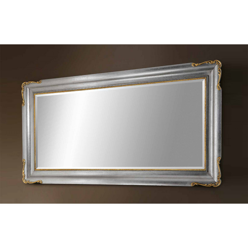 3217 Wooden + wooden pulp mirror frame, gold+silver or silver+gold leaf handmade finished 3217 Wooden + wooden pulp mirror frame, gold+silver or silver+gold leaf handmade finished