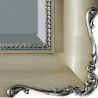 3217L  Wooden + wooden paste mirror frame, handmade gold or silver leaf finished