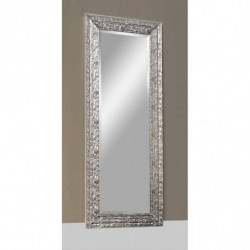 3218 Wooden + wooden paste mirror frame, handmade gold or silver leaf, or silver and white lacquer finished