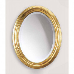 3226 Wooden mirror frame, handmade gold or silver leaf finished