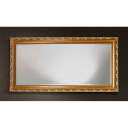 3228 Wooden + wooden paste mirror frame, handmade gold or gold leaf and aged lacquer finished
