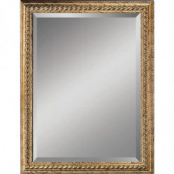 3230 Wooden + wooden paste mirror frame, handmade gold leaf finished