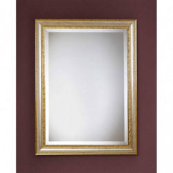 3233 Wooden + wooden paste mirror frame, handmade gold leaf finished