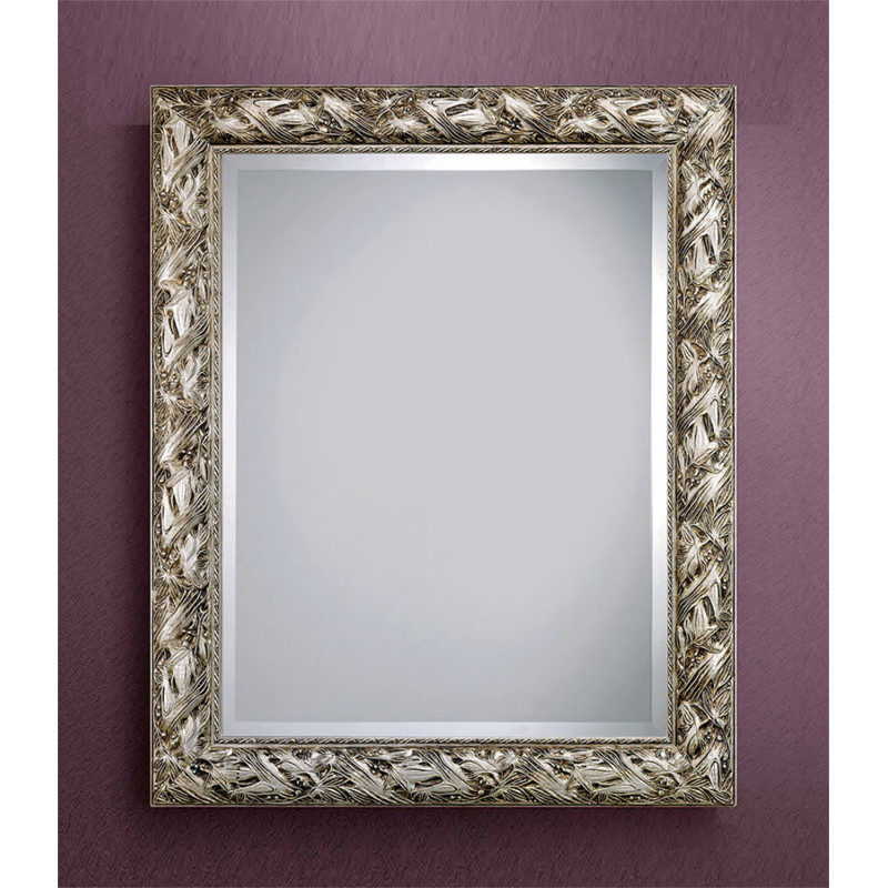 3235 Wooden + wooden paste mirror frame, handmade gold or silver leaf finished