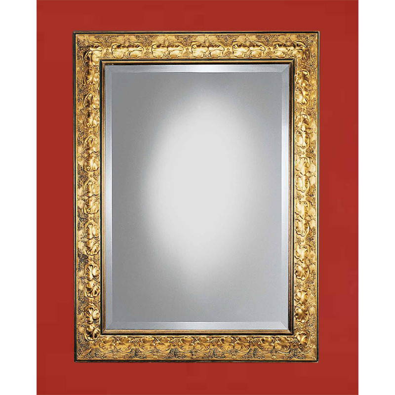 3237 Wooden + wooden paste mirror frame, handmade gold leaf finished