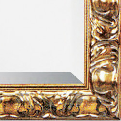 3238 Wooden + wooden paste mirror frame, handmade gold leaf finished