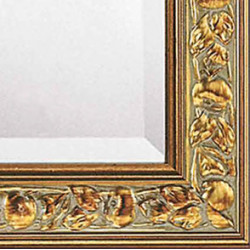 3239 Wooden + wooden paste mirror frame, handmade gold leaf finished