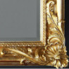 3243 Specchiera in legno + pasta di legno, finitura a mano in foglia oro o argento