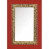 3247 Wooden + wooden paste mirror frame, handmade aged gold leaf finished