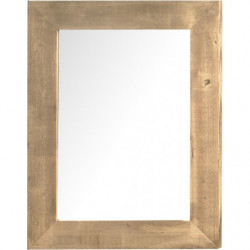 3253 Wooden mirror frame, aged handmade stained