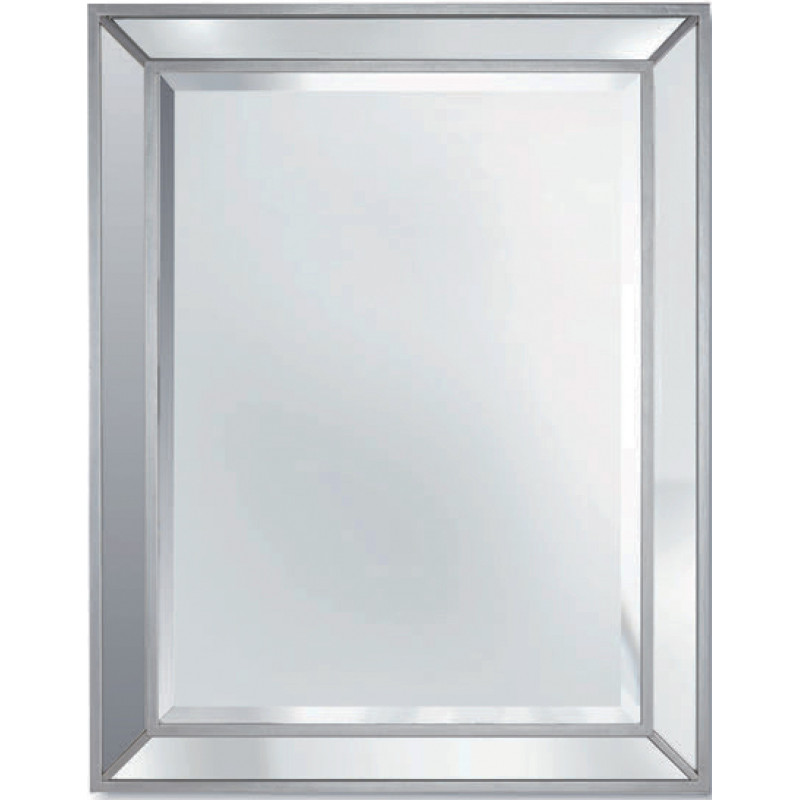 3259 Wooden mirror frame, handmade gold or silver leaf with glued mirror' stripes 3259 Wooden mirror frame, handmade gold or silver leaf with glued mirror' stripes