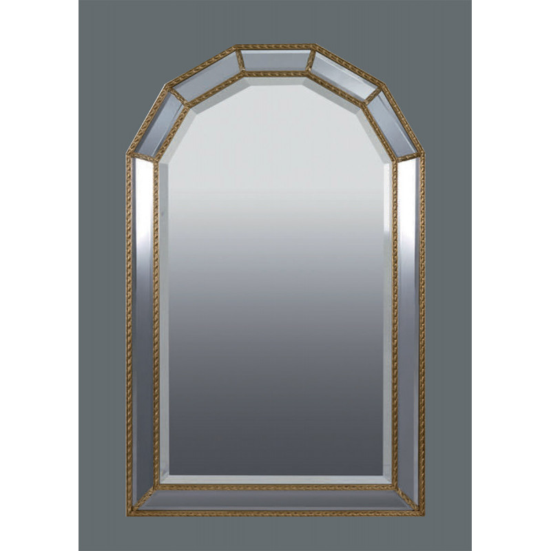 3260 Wooden + wooden paste mirror frame, handmade gold or silver leaf finished