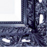 3273 Wooden and wooden paste mirror frame, handmade black or white lacquer finished