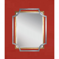 3277 Wooden mirror frame, handmade gold or silver leaf finished