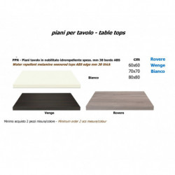 PNI38 water repellent melamine table tops mm 38 thick